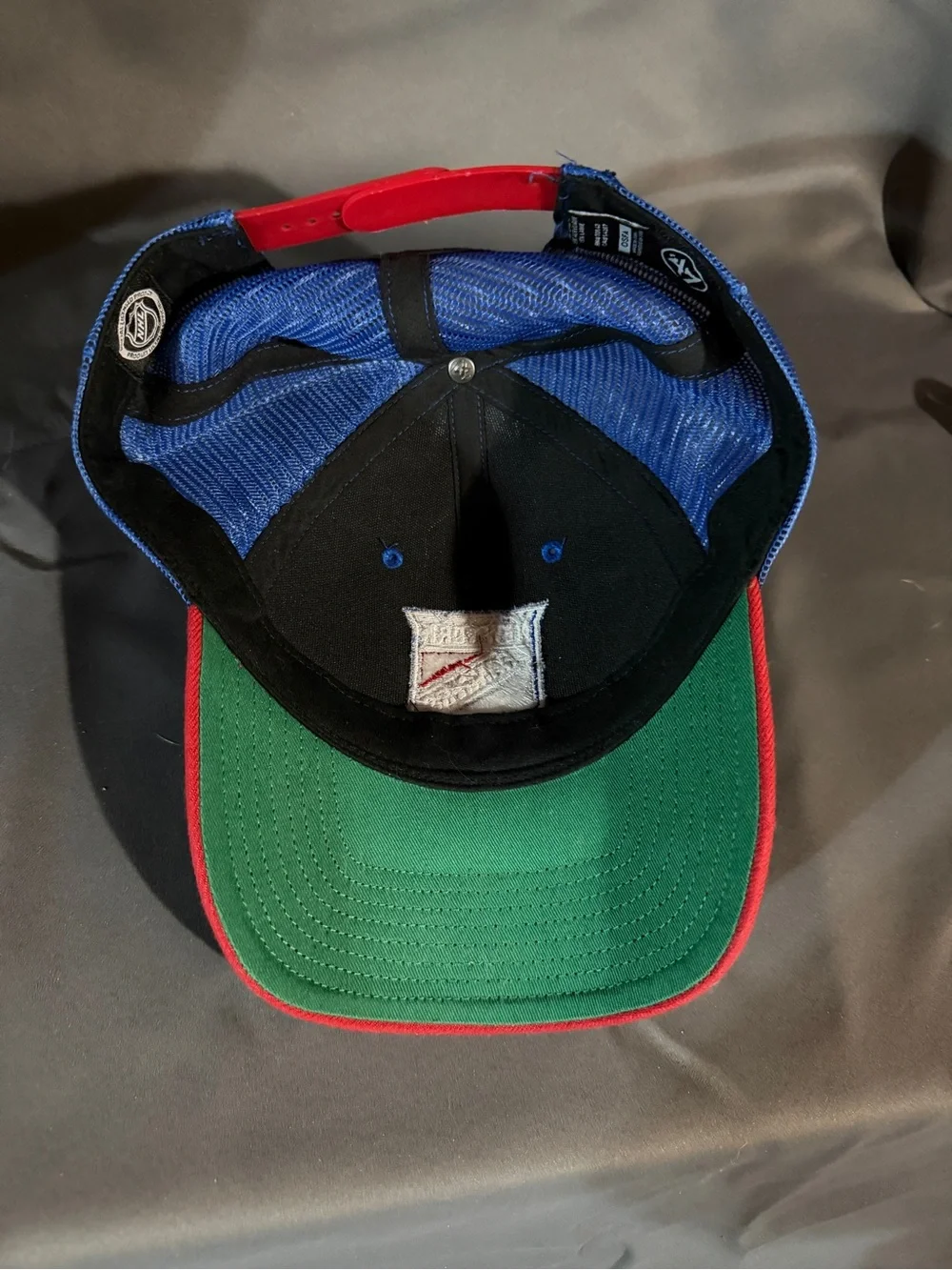 NHL New York Rangers Blue and Red Mesh Snapback Hat